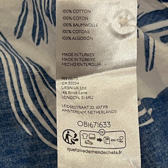 Anthropologie Maeve Bettina Tiered Midi Dress, Blue White, XL - Picture 5 of 10